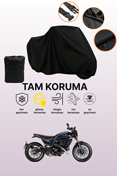 dokaca غطاء محرك أسود متوافق مع دوكاتي سكرامبلر نايت شيفت، غطاء واقي، غطاء لل...