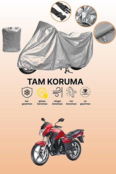 dokaca Gray Kanuni S125T Compatible Motorcycle Cover, Protective Cover, Motor...
