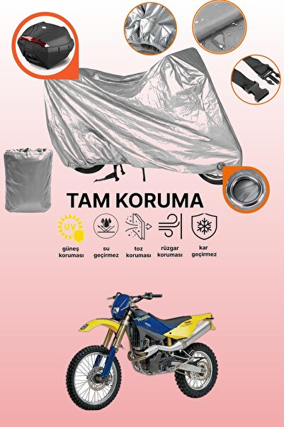 dokaca Gray Lock and Tail Bag Compatible Husqvarna Te 610 Compatible Motorcyc...