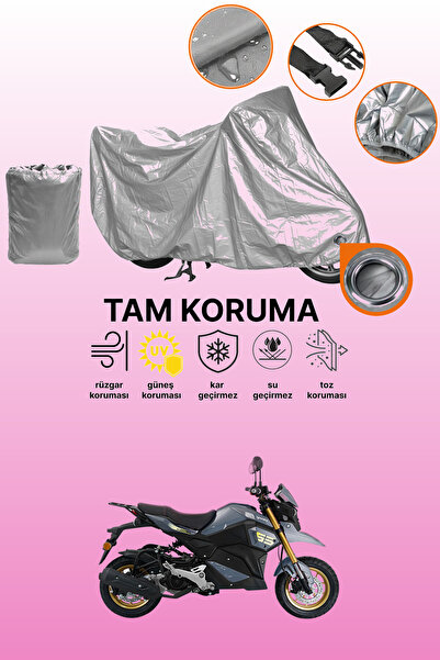 dokaca غطاء دراجة نارية متوافق مع يوكي هامر 125 باللون الرمادي، غطاء واقي، غط...