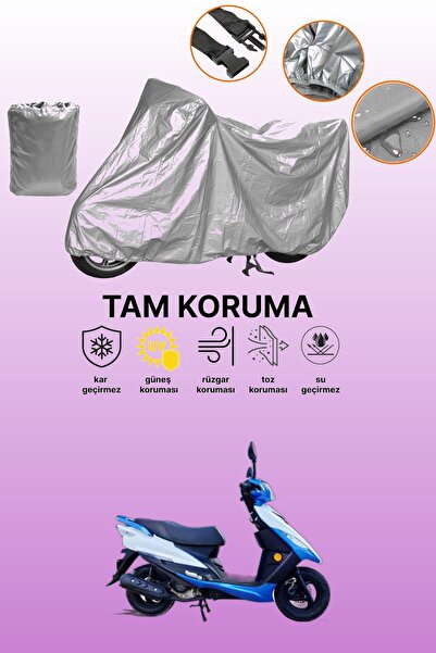 dokaca غطاء دراجة نارية رمادي متوافق مع أباتشي ألفا 50، غطاء واقي، غطاء للمحرك