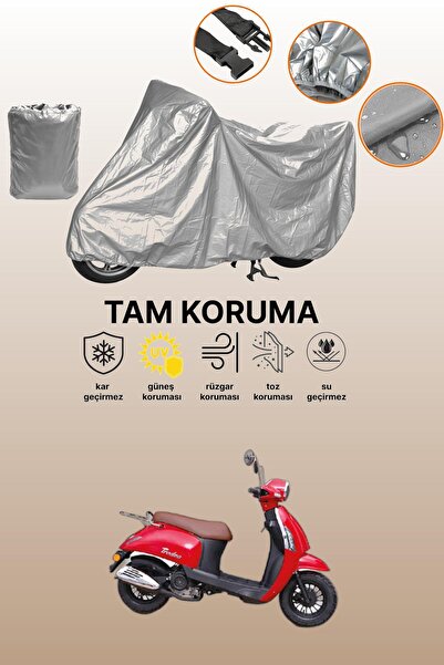 dokaca Gri Kanuni Tigrina 50 Compatible Motorcycle Cover, Protective Cover, M...