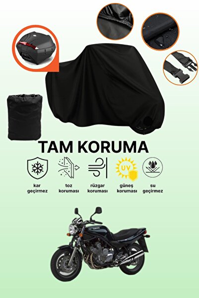 dokaca حقيبة خلفية سوداء متوافقة مع ياماها XJ 600 N، غطاء دراجة نارية متوافق،...
