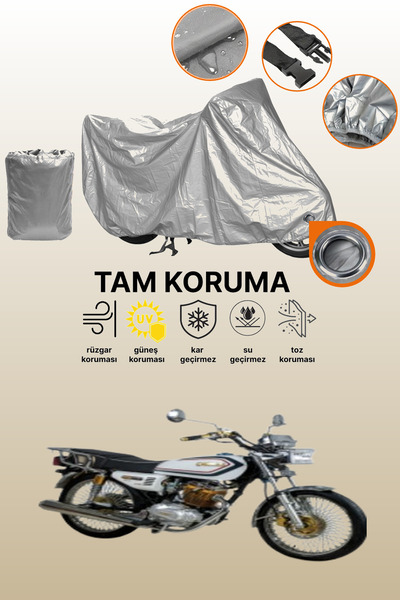 dokaca غطاء محرك متوافق مع كوبا تشيتا 125 باللون الرمادي، غطاء واقي