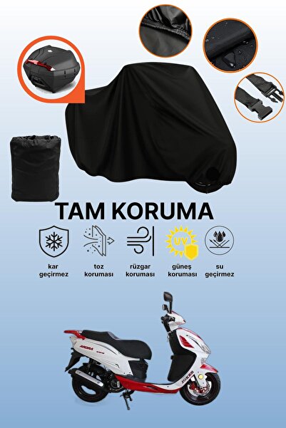 dokaca حقيبة خلفية سوداء متوافقة مع Arora AR 150 T8-H، غطاء دراجة نارية متواف...