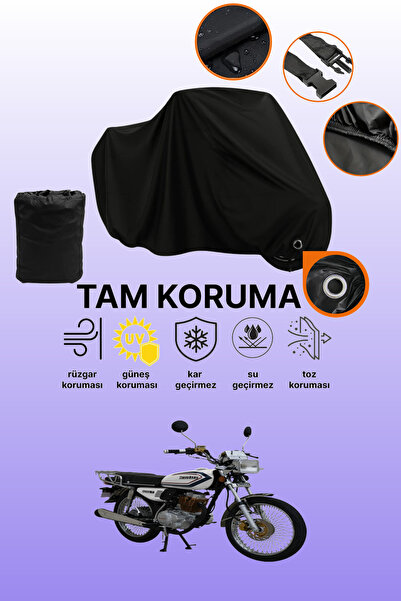 dokaca Black Lock Compatible Motolux Mz46 t Compatible Motorcycle Tarpaulin, ...