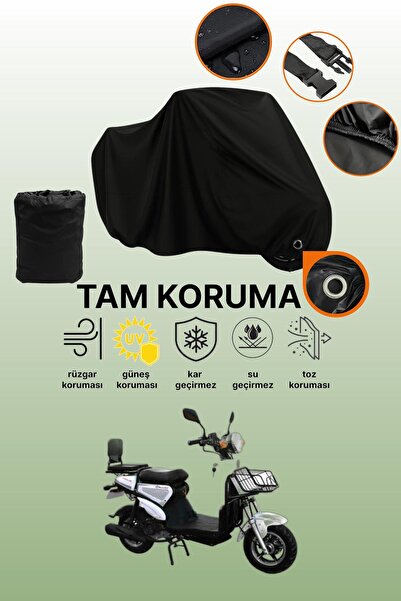 dokaca Black Lock Compatible Motolux Pitton 50 Compatible Motorcycle Tarpauli...