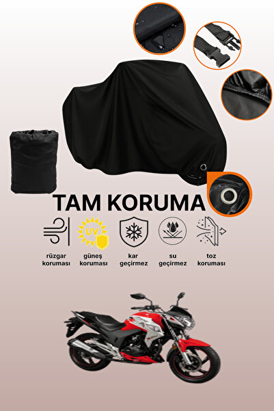dokaca Black Lock Compatible Falcon Sharp 150 Compatible Motorcycle Tarpaulin...