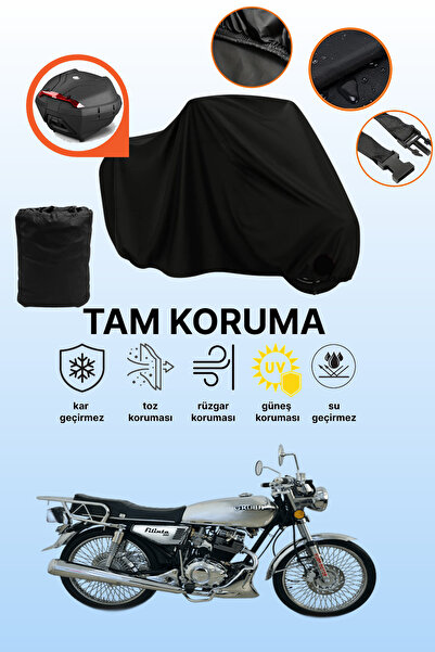 dokaca حقيبة خلفية سوداء متوافقة مع قماش دراجة نارية متوافق مع Kuba Filinta 2...