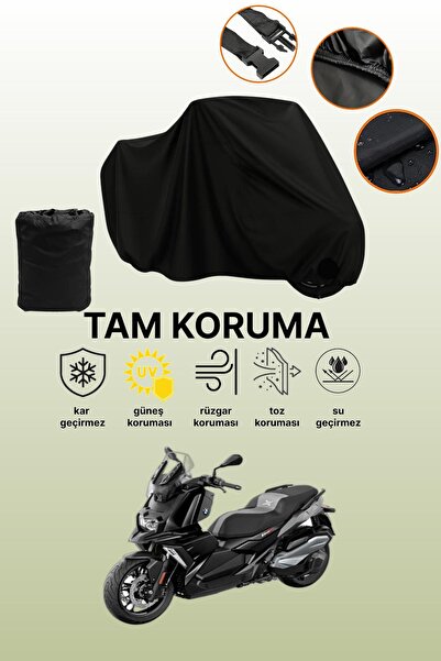 dokaca Black Bmw C 400 X Compatible Motorbike Cover, Protective Cover, Motorc...