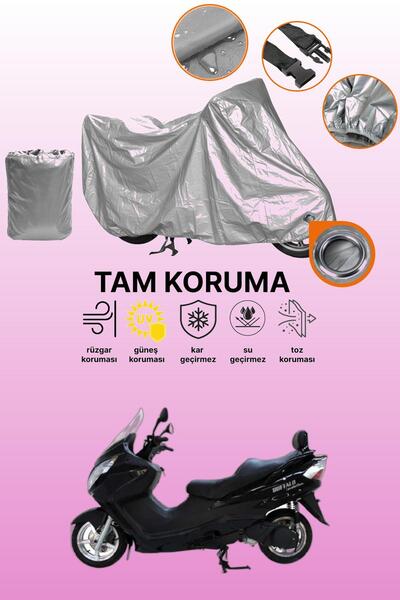 dokaca Gray Lock Compatible Mondial 250 Buffalo Compatible Motorcycle Cover, Protective Cover