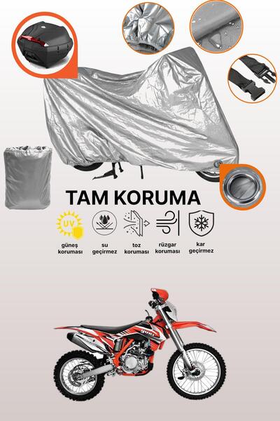 dokaca غطاء دراجة نارية متوافق مع غطاء الحماية من يوكي ديرتي باوز أوف رود، متوافق مع غطاء الحماية باللون الرمادي