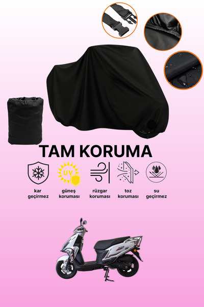 dokaca غطاء محرك متوافق مع Black Falcon Mocco 50، غطاء واقي، غطاء للدراجات ال...