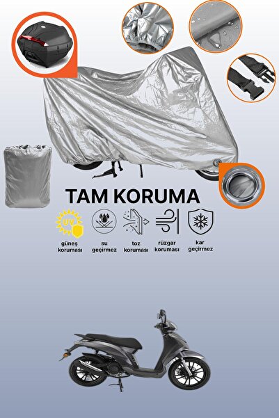 dokaca Gray Rear Bag and Lock Compatible Mondial 125 Prostreet Compatible Mot...