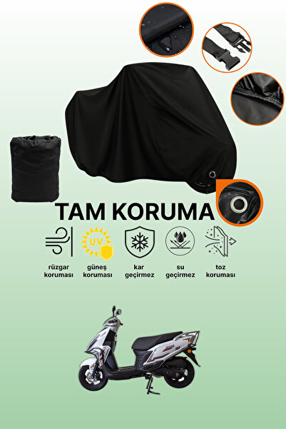 dokaca غطاء دراجة نارية متوافق مع Black Lock Falcon Mocco 50، غطاء واقي