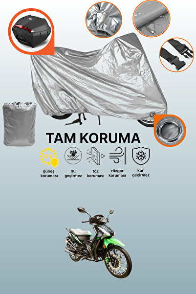 dokaca Gray Lock and Rear Bag Compatible Arora Smart 100 Compatible Motorcycl...