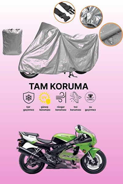 dokaca Gray Kawasaki Zx-7 R Compatible Motorcycle Cover, Protective Cover, Mo...
