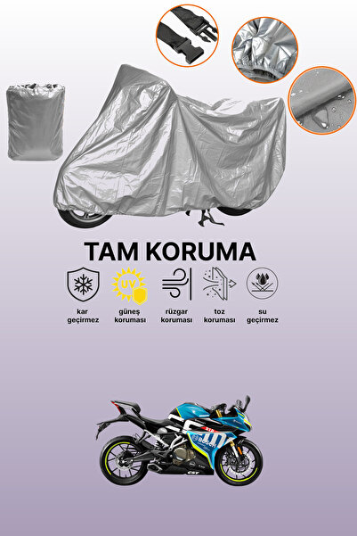 dokaca غطاء دراجة نارية متوافق مع CFmoto 250SR باللون الرمادي، غطاء واقي، غطا...