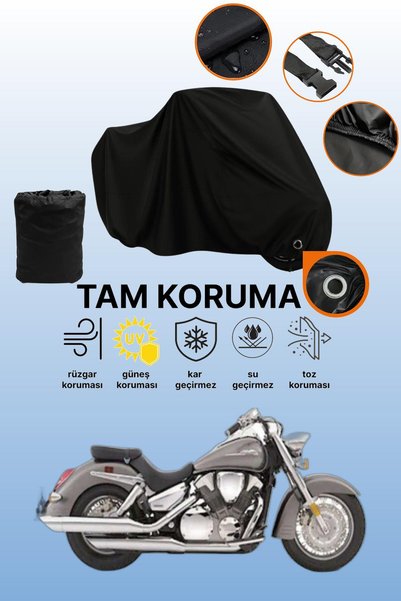 dokaca غطاء دراجة نارية متوافق مع هوندا VTX 1300 S من Black Lock، غطاء واقي