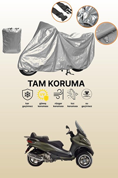 dokaca Gray Rear Bag and Lock Mismatched Piaggio Mp3 500 Compatible Motorcycl...