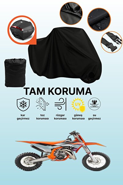dokaca حقيبة خلفية سوداء متوافقة مع KTM 65 SX، غطاء دراجة نارية متوافق، غطاء ...