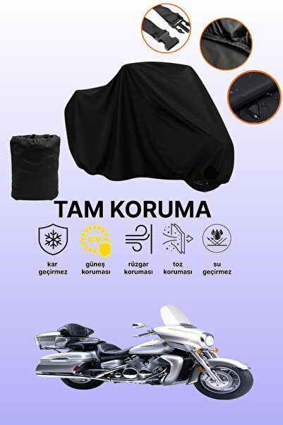 dokaca غطاء محرك ياماها فينتشر رويال أسود متوافق، غطاء واقي، غطاء دراجة نارية