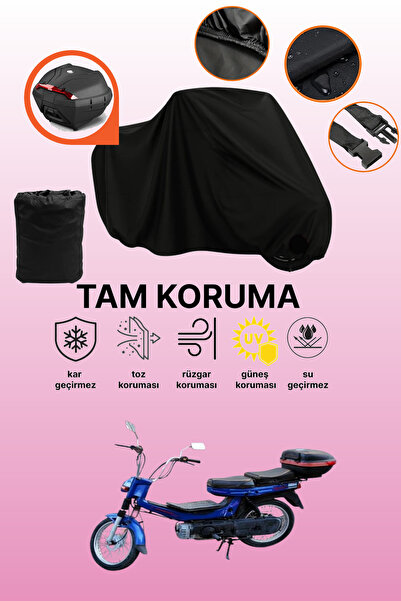 dokaca Black Rear Bag Compatible Kanuni Turbo Gxl Compatible Motorcycle Tarpa...