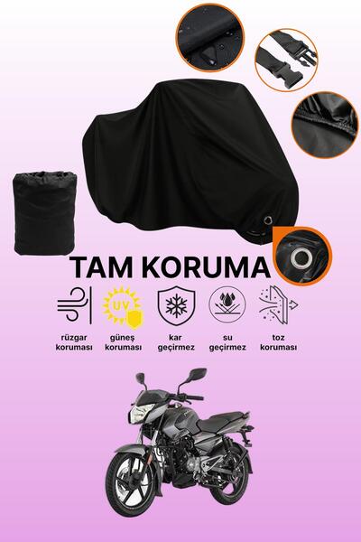 dokaca غطاء دراجة نارية متوافق مع Bajaj Pulsar NS 125 من Black Lock، غطاء واقي
