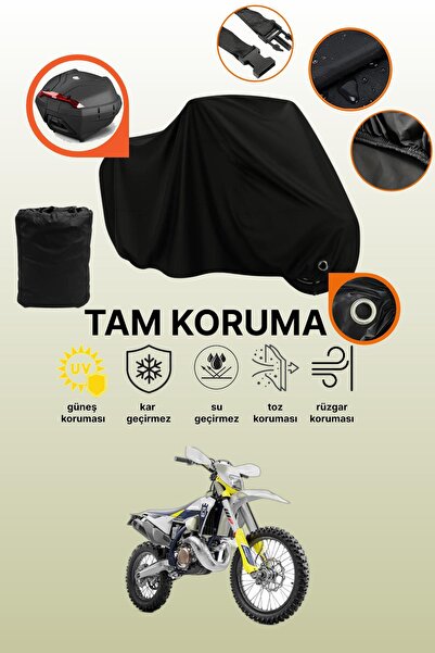 dokaca Black Lock and Tail Bag Compatible Husqvarna Te 300I Compatible Motorc...