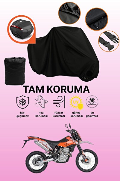 dokaca Black Rear Bag Compatible Mondial X-Treme Enduro Compatible Motorcycle...