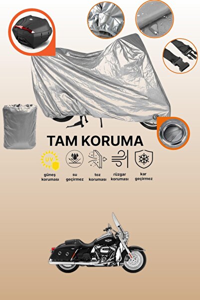 dokaca حقيبة خلفية وقفل باللون الرمادي متوافقة مع دراجة نارية هارلي ديفيدسون ...