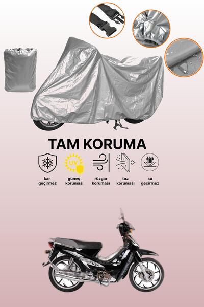 dokaca حقيبة خلفية رمادية اللون وقماش دراجة نارية متوافق مع طراز Kuba XY100-E