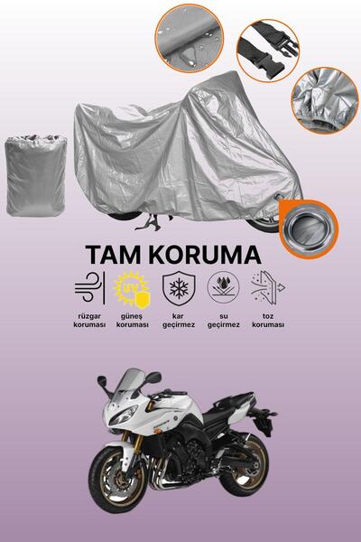 dokaca غطاء محرك متوافق مع Yamaha Fazer 8 ABS باللون الرمادي، غطاء واقي
