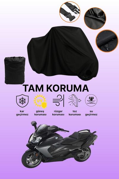 dokaca Black Bmw C 650 Gt Compatible Engine Cover, Protective Cover, Motorcyc...