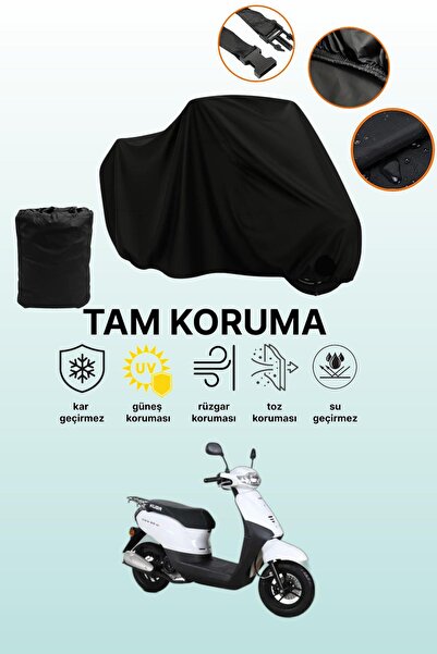 dokaca غطاء محرك متوافق مع Black Kuba City Go، غطاء واقي، غطاء للدراجات النارية