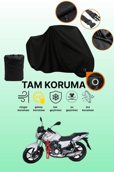 dokaca Black Lock Compatible Rks Titanic 150-R Compatible Motorcycle Tarpauli...