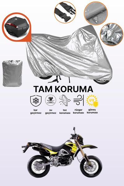 dokaca Gray Rear Bag Compatible with Kanuni Cross 150 Compatible Motorcycle C...