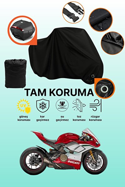 dokaca Black Lock and Tail Bag Compatible Ducati Panigale V4 R Compatible Mot...