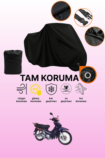 dokaca Black Lock Compatible Mondial 110 Kf Compatible Motorcycle Tarpaulin, ...