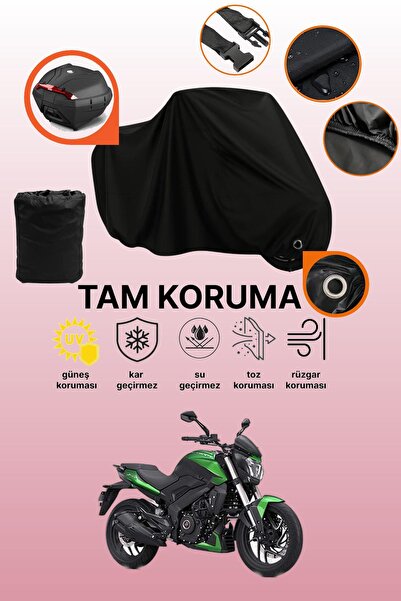 dokaca غطاء دراجة نارية متوافق مع Bajaj Dominar 400 UG، غطاء واقي أسود متوافق...