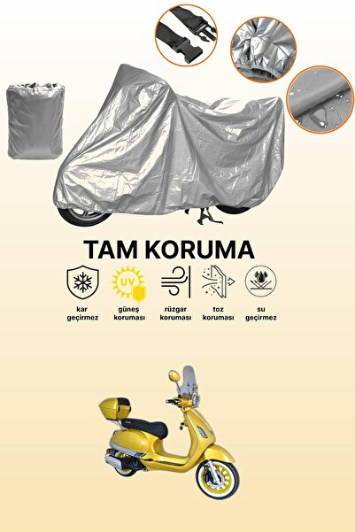 dokaca غطاء دراجة نارية رمادي متوافق مع أورورا سفاري 125، غطاء واقي، غطاء للمحرك