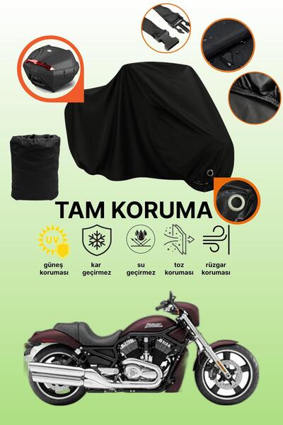 dokaca Black Lock and Tail Bag Compatible Harley-Davidson Vrscd Night Rod Com...