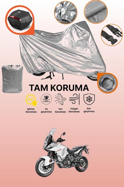 dokaca حقيبة خلفية وقفل رمادي متوافقة مع KTM 1290 Super Adventure T، غطاء حما...