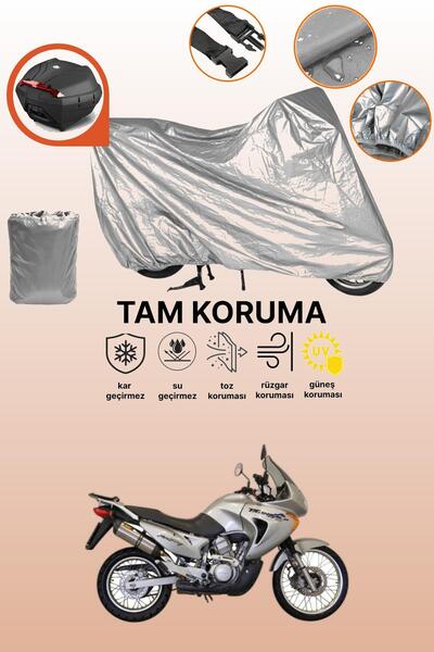 dokaca حقيبة خلفية رمادية متوافقة مع هوندا XL 650 ترانسالب، غطاء واقي للدراجة...