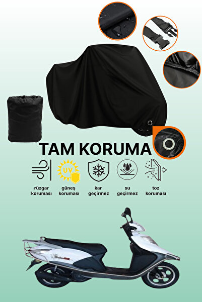 dokaca غطاء دراجة نارية متوافق مع Kuba Rocca 100 Max من Black Lock، غطاء واقي