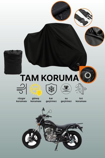 dokaca Black Lock Compatible Mondial Vulture I-E Compatible Motorcycle Tarpau...