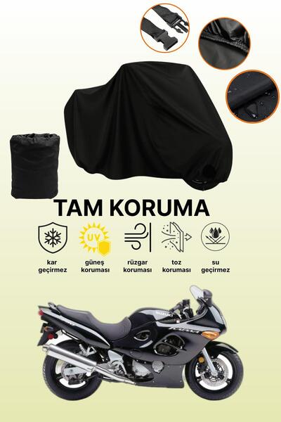 dokaca غطاء محرك متوافق مع سوزوكي GSX 750 F باللون الأسود، غطاء واقي، غطاء در...