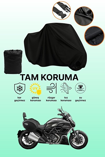 dokaca غطاء محرك أسود متوافق مع دوكاتي ديافيل سترادا، غطاء واقي، غطاء للدراجا...