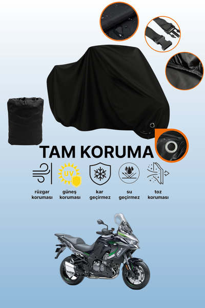 dokaca غطاء دراجة نارية متوافق مع Kawasaki Versys 1000 SE من Black Lock، غطاء...