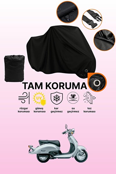 dokaca غطاء دراجة نارية متوافق مع هوندا شادو SRX 90 من بلاك ليكت، غطاء واقي